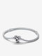 Pandora Women's Chain Bracelet with Heart Design in Silver 20cm