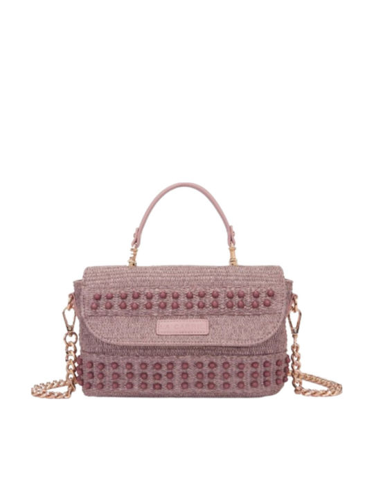 Straw Women's Bag Handbag Pink