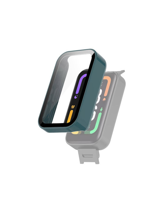 Xiaomi Redmi Smart Band Pro Pc + Tempered Glass Watch Protective Case Pine Needle Green Xiaomi Redmi Smart Band Pro Pc + Tempered Glass Watch Protective Case Pine Needle Green