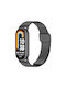 Xiaomi Mi Band 8 Mijobs Milan Buckle Metal Stainless Steel Watch Band Black