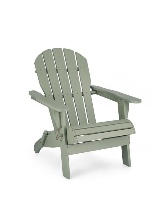 Fotoliu de exterior Lemn Filadelfia Sage Green 70x80x85cm
