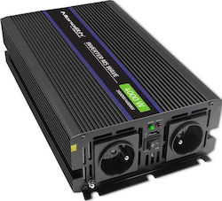 Qoltec Inverter Αυτοκινήτου Τροποποιημένου Ημιτόνου 4000W για Μετατροπή 12V DC σε 230V AC