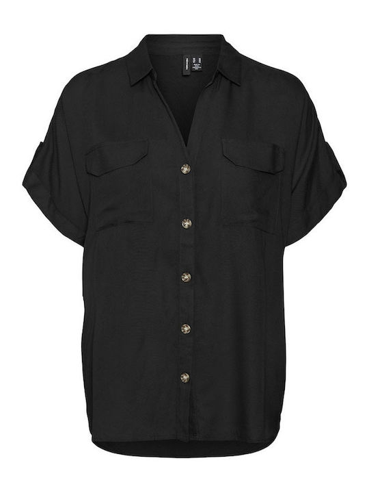 Vero Moda Γυναικείο Πουκάμισο Black