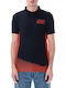 Herrenblusen Polo Kurzarm Blau