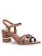 Marco Tozzi Synthetic Leather Women's Sandals Tabac Brown