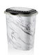 Viosarp Wäschekorb aus Kunststoff mit Deckel 43x12x50cm Weiß