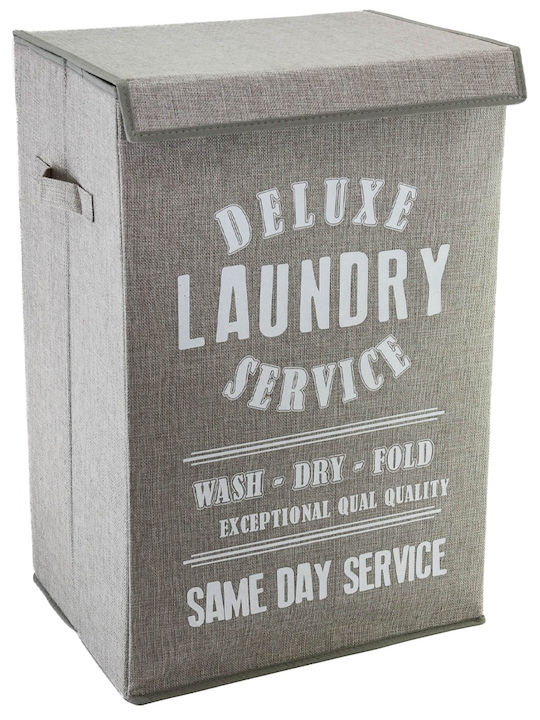 Viosarp Laundry Basket Fabric with Cap 30x40x60cm Gray