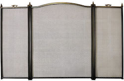 Strend Pro Μεταλλικό Προστατευτικό Τζακιού 95x60cm Γκρι
