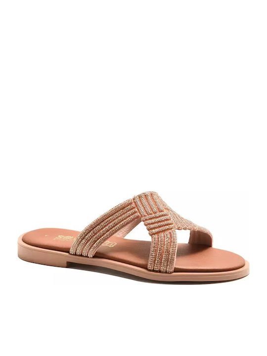 Sandale Casual Damă Aurii G/3509-18 COOPER/STRASS