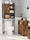 Songmics BTS003B01 Boden Badezimmerregal Metallisch 64x24x171cm Gray