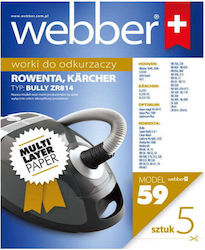 Webber Staubsaugerbeutel 5Stück Kompatibel mit Staubsauger Rowenta Webber Staubsaugerbeutel 5Stück Kompatibel mit Staubsauger Rowenta