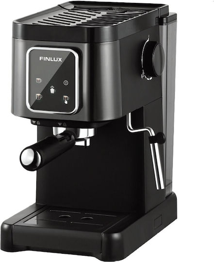 Finlux Μηχανή Espresso 1100W Πίεσης 20bar Μαύρη FEM-1698