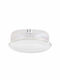 Homeplast Plastic Cake Stand with White Lid 28x28cm A00074-WHITE A00074