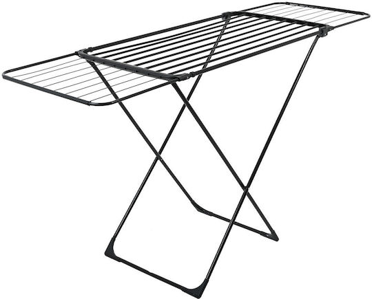 Estia Πτυσσόμενη Απλώστρα Δαπέδου από Μέταλλο με Μήκος Απλώματος 18m