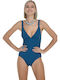 One-Piece Swimsuit Petrol Blue