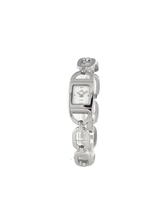 Time Force Watch with Silver Metal Bracelet