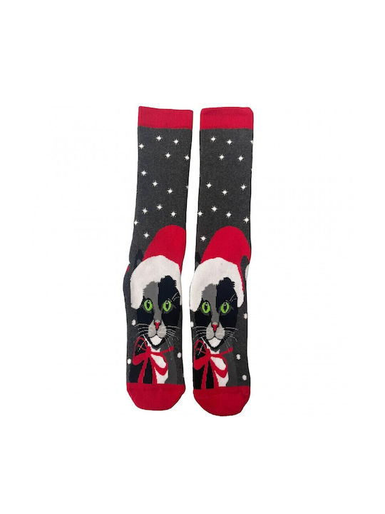 Ekmen Women's Christmas Socks Gray