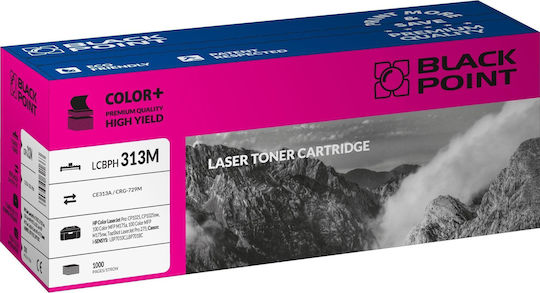 Black Point Съвместим Тонер за Лазерен Принтер HP CP1025, CP1025nw, 100 M175a, 100 M175nw 1000 Страници Магента с Чип