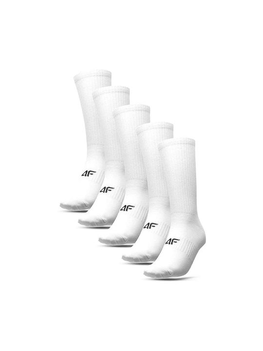 4F Αθλητικές Κάλτσες Λευκές 5 Ζεύγη