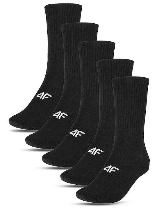 4F Αθλητικές Κάλτσες Μαύρες 5 Ζεύγη