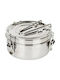 Lunchbox Inox Silber 14x14cm 1Stück