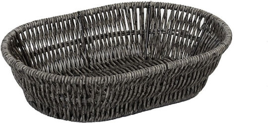 Espiel Brotkasten Korbweide Gray 25x17x6cm