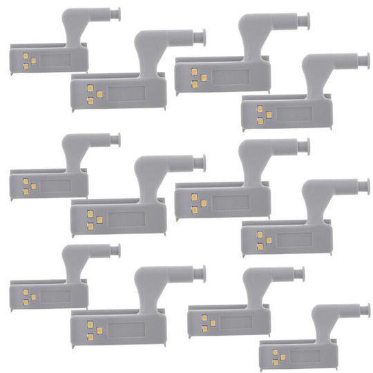Set 30 Pieces Furniture Handles Led Lighting Gray 7.5 X 4 X 2 Cm
