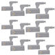Set 15 Pieces Furniture Handles Led Lighting Gray 7.5 X 4 X 2 Cm