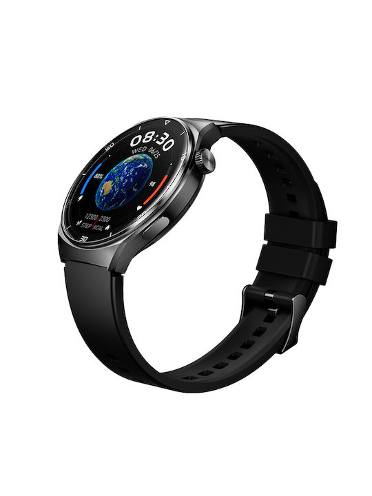 QCY GT S3 Smartwatch με Παλμογράφο (Μαύρο)