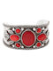 Ethnic Boho Metal Bracelet Beliz Red