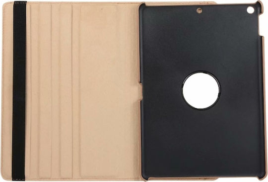 Ipad 10.2 Ipad Air 2019 10.5 Ipad 10.2 2020 Litchi Texture Horizontal Flip 360 Degrees Leather Case Black