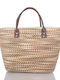 Straw Beach Bag Apricot Df-021111