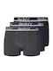Herren Boxershorts Black/Blue/Grey 3Packung