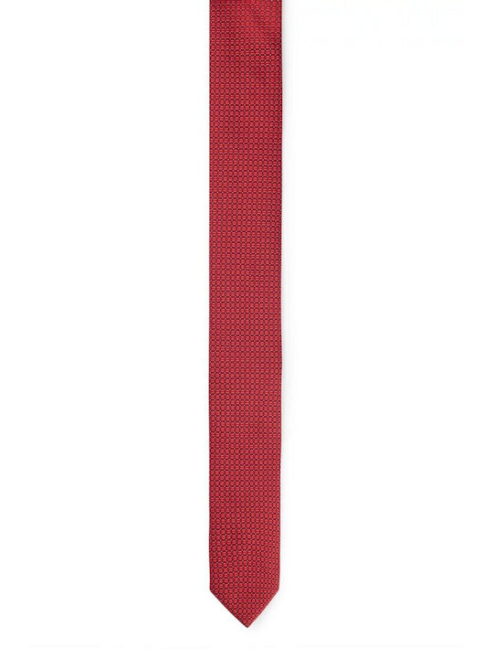 Hugo Men's Tie Silk Printed in Pink Color