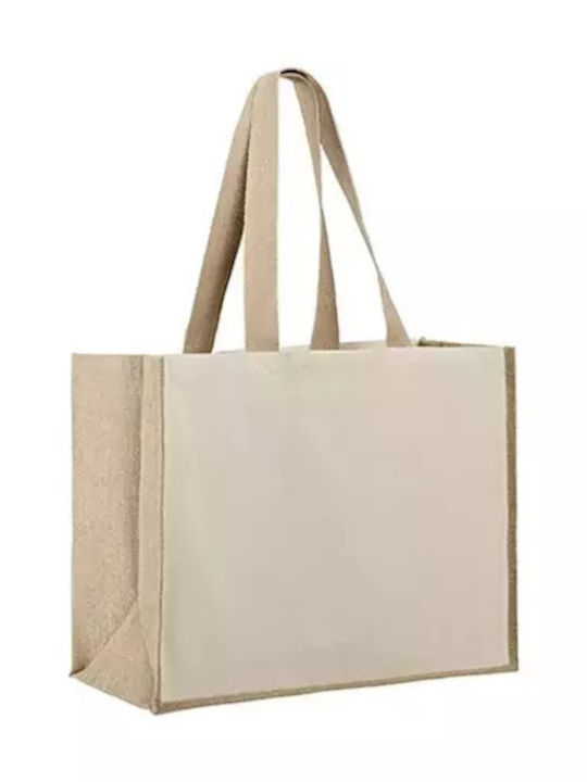 Ubag Sunset Βαμβακερή Τσάντα για Ψώνια σε Μπεζ χρώμα