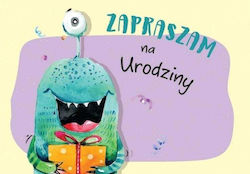 Invitation Kukartka Zz-062 Monster 5 Pcs