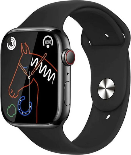 S9 PRO MAX Smartwatch με Παλμογράφο (Μαύρο / Pin)