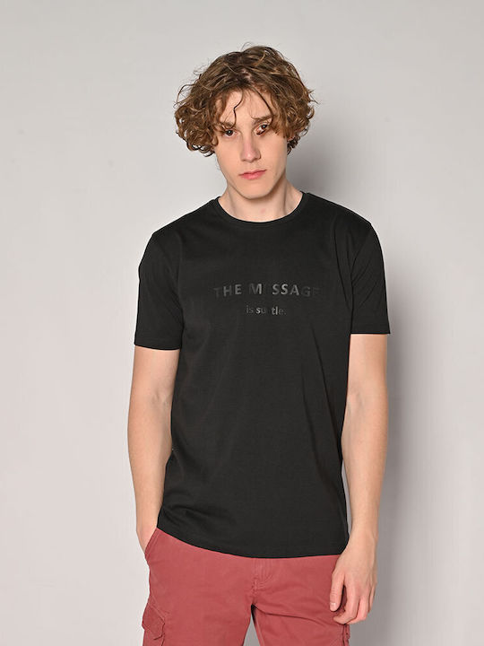 Camaro T-shirt Bărbătesc cu Mânecă Scurtă Negru