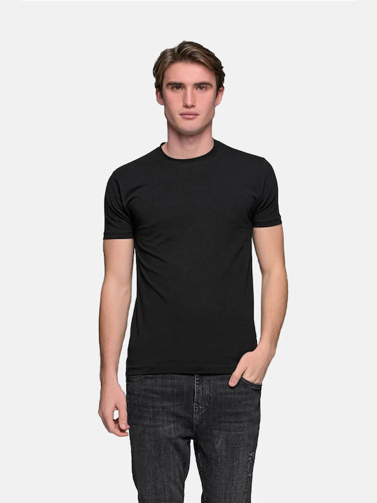 Everbest T-shirt Bărbătesc cu Mânecă Scurtă BLACK