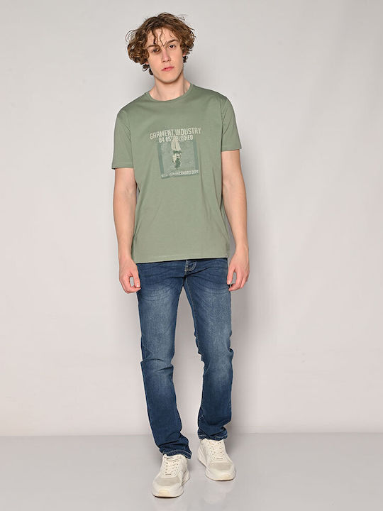Camaro T-shirt Bărbătesc cu Mânecă Scurtă Verde