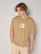 Brokers Jeans Men's Short Sleeve T-shirt Beige