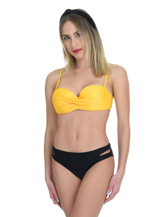 MiandMi Bikini Set Top & Slip Bottom Yellow