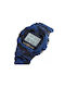 Skmei Digital Uhr Batterie mit Kautschukarmband Army Blue