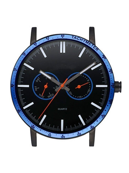 WATX & CO Ανδρικό Ρολόι 44mm Μπαταρίας με Μεταλ...