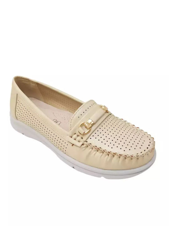 Blondie Women's Moccasins in Beige Color