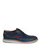 Leder Herren Freizeitschuhe Blau