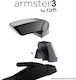 Rati Armster 3 Car PU Armrest for Seat Toledo 2013-2018 Black