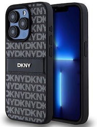 Dkny Pu Leather Repeat Pattern Tonal Stripe Cas...