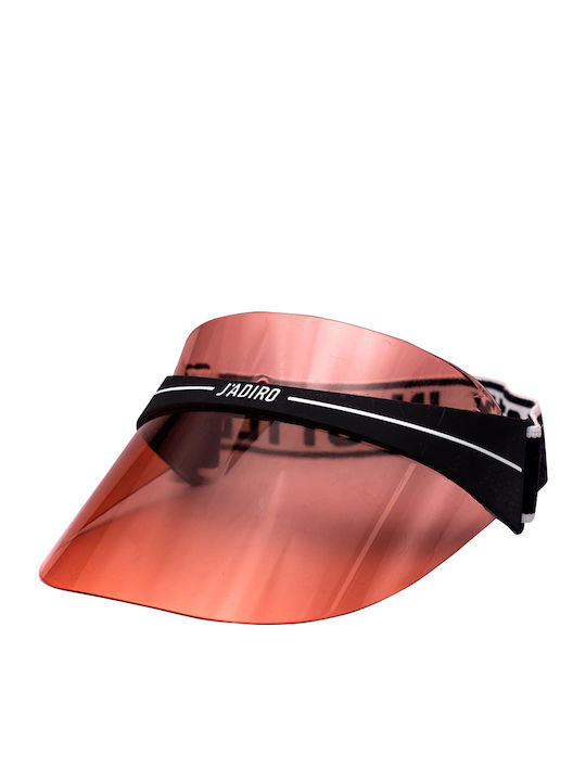 Brims and Trims Plastic Women's Visor Hat Red