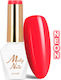Molly Lac Semipermanent Lac de Unghii Neon Red 8gr 1buc